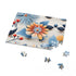 Colorful floral jigsaw puzzle, perfect for flower lovers and puzzle enthusiasts