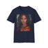 Alicia Keys portrait t-shirt in charcoal, regular fit cotton tee.