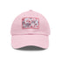 Cherry Blossom Dreams 3D Cotton Baseball Cap White/Light Brown Unisex.