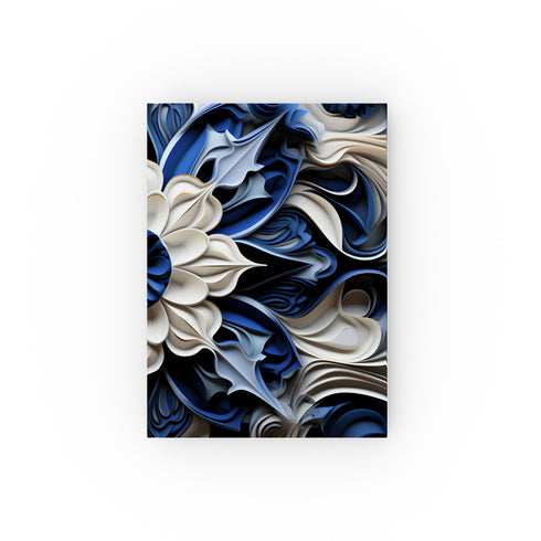 Blue Porcelain Journal for Quiet Reflections - High-quality, stylish, perfect for all seasons. Makes a great gift. Shop now!