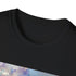 Charcoal cotton T-shirt featuring vibrant watercolor Tower Bridge graphic