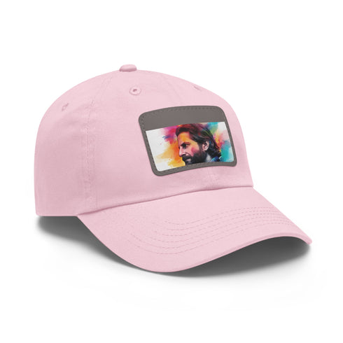 Neon Dreams Bradley Cooper Watercolor Cap in White with Light Brown Patch