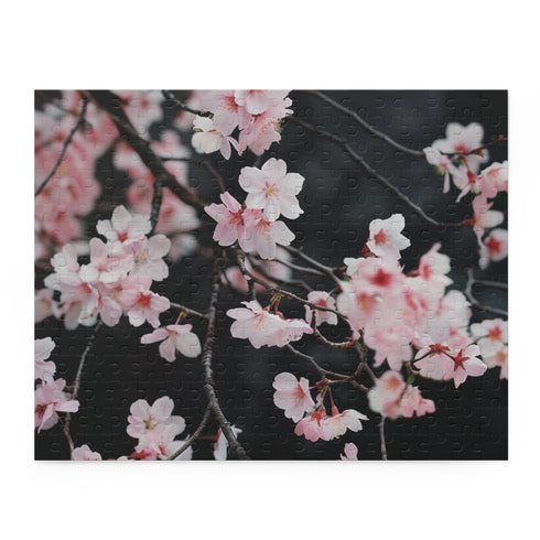 Cherry Blossom Bliss Puzzle - Vibrant Japanese cherry blossoms jigsaw for a relaxing experience