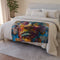 perfect for adding a touch of electric spirit to any room. Wrap yourself in the vivid colors and tribal-inspired patterns of this unique Blanket.