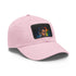 Neon watercolor snapback cap inspired by Henry Cavill, white rectangle patch.