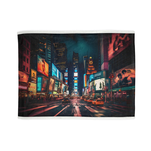 Festive 30x40 Cityscape Nights Blanket with Kimpton Hotel Palomar Phoenix Theme