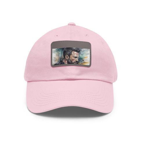 Colorful Watercolor Batman Cap with Light Brown Patch for Unisex Heroes