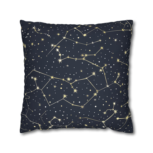Starry Night Pillowcase - Constellation Stars seamless pattern, elevate bedtime experience