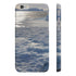 Slim glossy Antarctic Expedition Iceberg Research Vessel iPhone phone case.