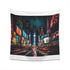 Electric Metropolis Tapestry: Times Square Nightlife Lights, NYC Decor - High-Quality Material, Great Gift - Available in 34 x 40 and 57 x 57 Sizes