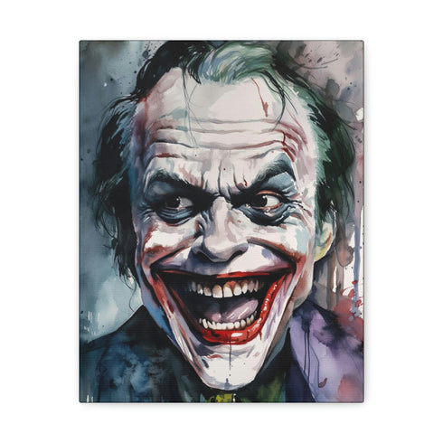 Jack Nicholson Joker Canvas Print - Iconic Joker Poster Art