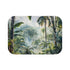 Vibrant Congo Jungle bath mat with lush rainforest watercolor design.