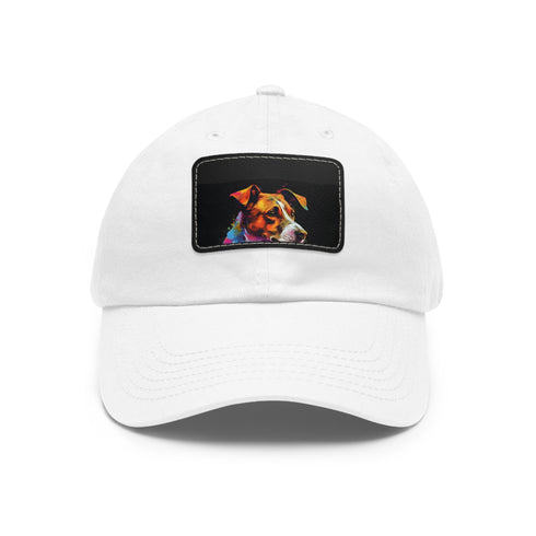 Jack Russell Puppy Love Cotton Baseball Cap White Light Brownействия.