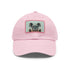 White Cool Cat Cotton Baseball Cap with Hip Animal Design