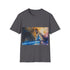ObiWan Kenobi Blue Lightsaber Tee in Charcoal, Size S, Cotton Crewneck.
