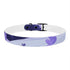 Stylish Lavender Fields Dog Collar in Black Onyx, M Size