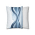 Mirrored River Bending into Infinity Loop (Edition II) — 40×40 Cushion Cover — Soft Brushed Fabric Texture Close-Up
