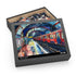 London Underground watercolor jigsaw puzzle featuring iconic transportation system.
