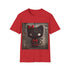 Dark charcoal Kuromi kitty t-shirt, ideal for fans of edgy fashion.