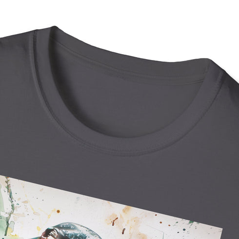 Charcoal cotton T-shirt with bold Kevin Garnett basketball graphic