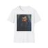 Charcoal cotton crew neck T-shirt with vibrant Rubeus Hagrid portrait design
