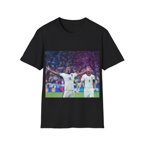 Jude Bellingham Charcoal Cotton Crew Neck T-Shirt.