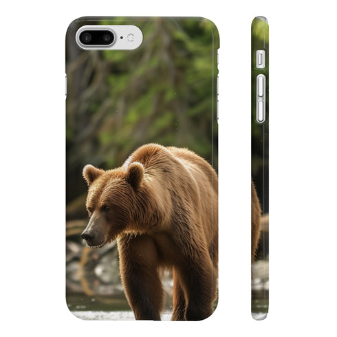 Alaskan Wilderness Brown Bear Phone Case - High-Quality Material, Versatile and Stylish, Perfect for All Seasons, Makes a Great Gift - Shop Now at BenCPrints