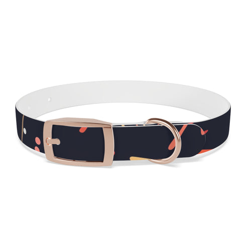 Festive Fireworks Dog Collar in Medium Black Onyx for Pets.