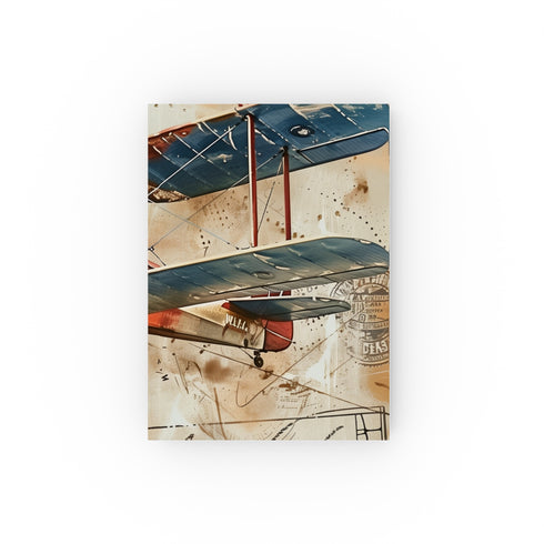 Vintage Travel Journal with Airplane Design - Perfect for Journeys and Memories