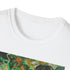 Charcoal crew neck T-shirt with vibrant Green Lantern painting soft cotton fabric