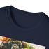 Charcoal DTG cotton T-shirt featuring majestic Kong graphic with crew neck
