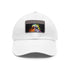 Neon watercolor Storm Trooper hat with light brown patch.
