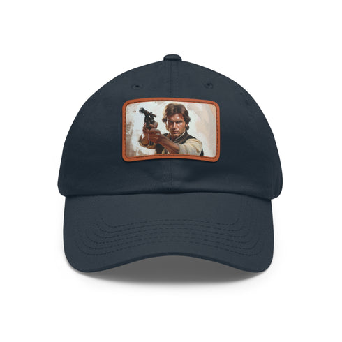 Galactic Smuggler Unisex Hat in White with Light Brown Patch