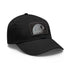 White Galactic Empire Death Star Baseball Cap with light brown rectangle patch.