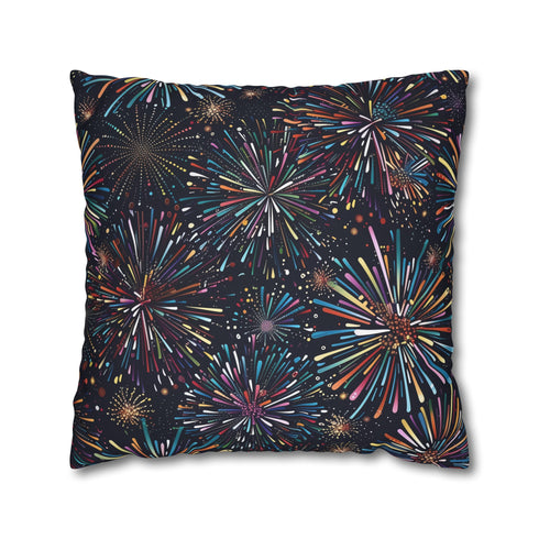 Vibrant Fireworks Pillowcase - Festive seamless pattern for colorful bedroom decor