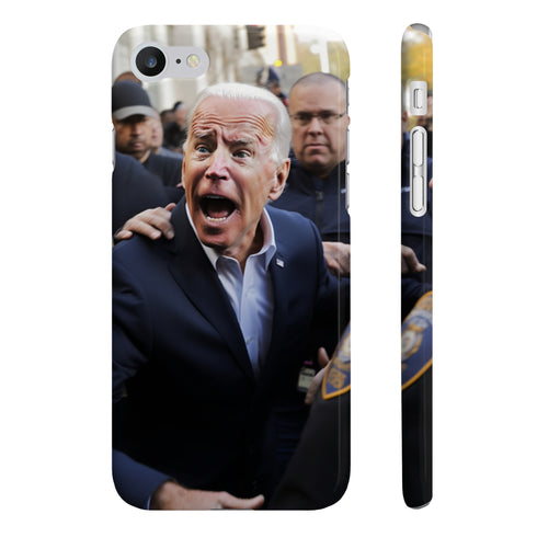 Slim glossy Joe Biden phone case for iPhone 7 Plus/8 Plus.
