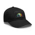 Genius Vision Neon Baseball Cap in White with Light Brown Patch