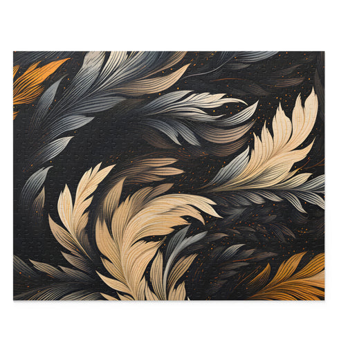 Intricate calligraphy strokes puzzle with textura quadrata style art.