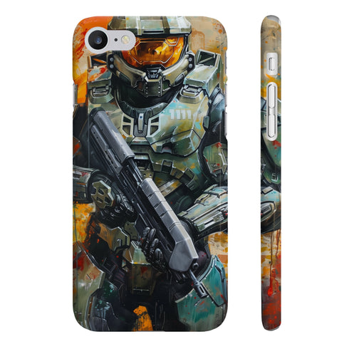 Halo Defender Phone Case Glossy Slim iPhone 7 Plus 8 Plus