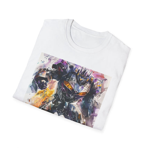 Charcoal cotton crew neck Megatron T-shirt with bold Transformers villain graphic