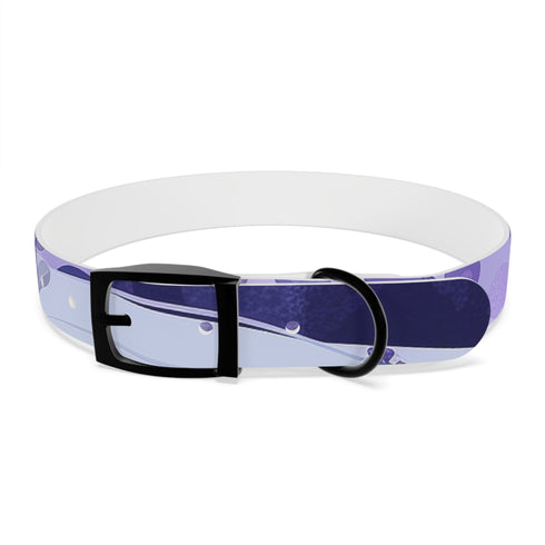 Stylish M Lavender Fields Dog Collar in Black Onyx.