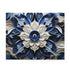 Blue porcelain texture puzzle with mesmerizing repeating pattern, 10" x 8".