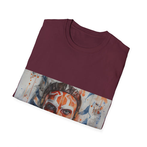 Charcoal cotton t-shirt with Ahsoka Tano Star Wars graphic.