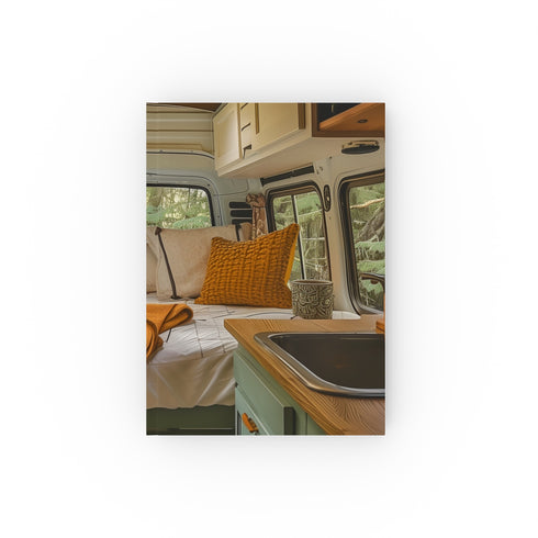 Cozy Campsite Retro Camper Van Journal - High-Quality, Stylish, Perfect for Travel - Great Gift Idea