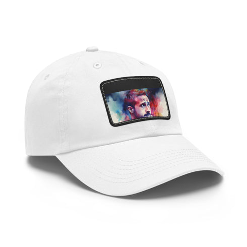 Gosling Glow Watercolor Cap, White with Light Brown Patch Unisex Hat
