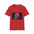 Political Icon in Vibrant Hues T-shirt in Charcoal, size S.