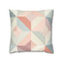 Pastel Geometrics pillow case, modern design for stylish bedroom decor