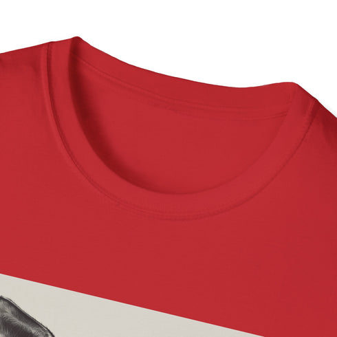 Charcoal cotton t-shirt with hipster kangaroo literary design for summer