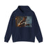 Navy Wolverine Claws Hoodie with Hugh Jackman graphic.