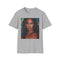 Melodious Alicia Keys Portrait Charcoal T-Shirt Cotton Crew Neck Regular Fit